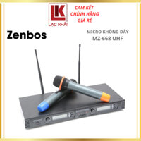 Micro không dây Zenbos MZ-668 UHF - Hàng chính hãng - Bảo hành 6 tháng