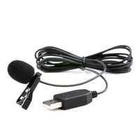 Micro Lavalier cài áo có dây cổng USB dùng thu âm cho Laptop, PC | Saramonic SR-ULM5