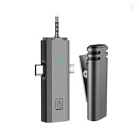 Micro Lavalier không dây Mini Bộ thu 3 trong 1 cho điện thoại di động 360° Mic ve áo đa hướng Giảm tiếng ồn Tương thích với máy tính bảng điện thoại thông minh Android Type-C cho YouTube Faceb