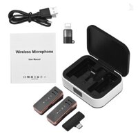 Micro Lavalier không dây Mini cho điện thoại di động 360° Mic ve áo đa hướng có màn hình giảm tiếng ồn Tương thích với máy tính bảng điện thoại thông minh Android Type-C cho YouTube Facebook