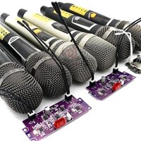 Micro loa kéo, mic cao cấp thân nhôm sóng UHF chỉnh tần số, đầu mic k8 hát nhẹ chống hú tốt