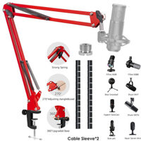 Micro nâng cấp Boom Arm - Chân đế micro cho HyperX QuadCast, Seiren Mini và Seiren X Micro Arm với bộ chuyển đổi 3 / 8 "đến 5 / 8" để phát trực tiếp, phát thanh, chơi game