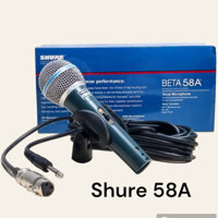 Micro Shure Beta 58A Dải tần số phù hợp làm nổi bật giọng hát . Chất âm nhẹ bắt micro