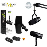 Micro Shure MV7K, MV7S, MV7W, MV7K-BNDL, MV7X - Cổng USB &amp; XLR Livestream Podcast Mic Thu Âm MV7 Microphone Hàng Chính Hãng - MV7K - Màu Đen