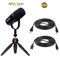 Micro Shure MV7K, MV7S, MV7W, MV7K-BNDL, MV7X - Cổng USB &amp; XLR Livestream Podcast Mic Thu Âm MV7 Microphone Hàng Chính Hãng - MV7K-KIT - Kèm Chân