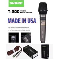 Micro shure ta 200, mic shure karaoke chống hú, hát nhẹ