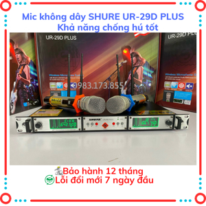 Micro Shure UR29D plus