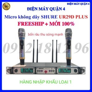 Micro Shure UR29D plus