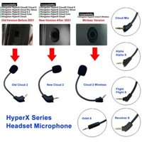 Micro Thay Thế 3.5 Mm Cho HyperX Cloud 1 2 II X Core Pro Silver Mix Alpha Flight Revolver Orbit S Cloudx Cloud9 C9 Tai Nghe Tai Nghe Mic Cáp