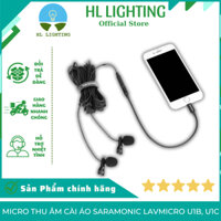 Micro Thu Âm Cài Áo Saramonic LavMicro U1B, U1C Chuyên Nghiệp Cho iPhone, iPad HL Lighting