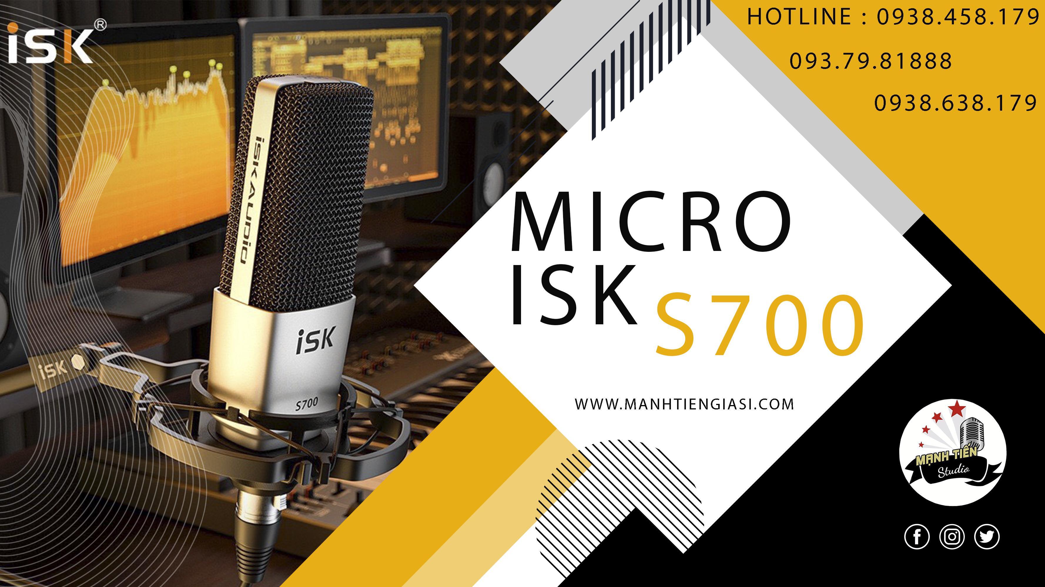 Micro thu Âm ISK S700