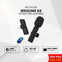 Micro thu âm K8 WEKOME - Độ nhạy cao - Lọc âm - Chất lượng âm thanh tuyệt vời - Hàng Chính Hãng