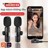 Micro Thu Âm Không Dây Cài Áo Type C 2 Mic K9