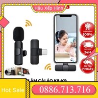 Micro thu âm không dây cài áo, - Khử Tiếng Ồn Cao Cấp - Khoảng Cách 20m- Chính Hãng 404