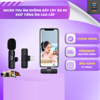 Micro Thu Âm Không Dây Cài Áo K9, Khử Tiếng Ồn Cao Cấp - Khoảng Cách 20m - Chính Hãng