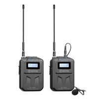 Micro Thu Âm Không Dây Cho Điện Thoại, Máy Ảnh, Máy Quay, 48 Kênh Sóng UHF Boya BY-WM6S