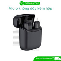 Micro thu âm không dây J11 kèm hộp sạc cao cấp chân L, Type c dùng trên điện thoại