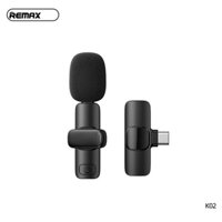 Micro thu âm không dây live stream Remax K03 2 mic - hàng chính hãng