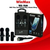 Micro Thu Âm không dây Winmax A88 đầu cắm Type C hoặc Iphone chính hãng (loại 2 mic)