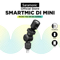 Micro Thu Âm Saramonic Smartmic Di Mini Cho Điện Thoại, Máy Tính Bảng,Thiết bị Ios Chuẩn MFi Để Livestream Phỏng Vấn Podcast - Hàng Chính Hãng