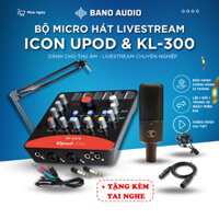 Micro thu âm Sound Card ICON UPOD PRO & Mic KL300 Hát Livestream Karaoke