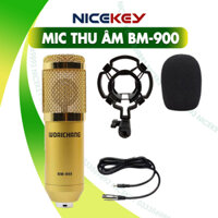 Micro Thu Âm Woaichang BM-900, mic thu âm livestream, hát karaoko, bán hàng online cao cấp cực hay