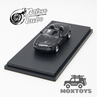 Micro Turbo 1: 64 MX5 Eunos Roadster NA Xe mô hình Diecast màu đen kim loại