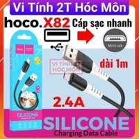 (micro usb) Dây sạc nhanh HOCO X82, sạc nhanh 2.4A, dây sạc micro bọc silicone dẻo, dây dài 1m. Huyện hóc môn