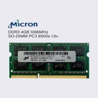 Micron 4gb 1066mhz ddr3 ram laptop sodimm bộ nhớ pc3 1.5v 8500S