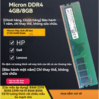 Micron DDR4 RAM 2133/2400/2666Mhz 4GB/8GB BUS/PC4 dành cho Máy tính để bàn (Chính hãng. Bảo hành 3 năm)