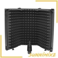 Microphone Isolation Shield Foldable Absorbing Vocal Recording Foam Panel