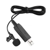 Microphone mini có đầu kẹp 150cm thiết kế đầu USB cho máy tính