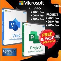 Microsoft Project / Visio 2013-2016-2019-2021 Pro Plus Trọn đời cho Win 7 / 8 / 8.1 / 10 Phiên bản đầy đủ