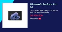 Microsoft Surface Pro 10 - Core Ultra 5, 8GB, 256GB, 3K