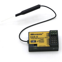 Microzone E6R-E 2.4GHz 6CH Stabilizer Mini RC Receiver For MC6C E6 MC7 MC8B MC10 Radio Transmitter