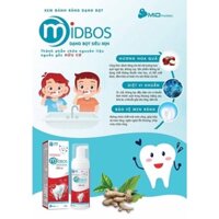 Midbos kem đánh răng dạng bọt khi mua kem đánh răng tạo bọt được tặng bàn chải chữ u