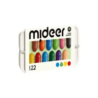 Mideer Pease Crayons- Màu Sáp Lụa Hạt Đậu 12 Màu Cho Bé 2+