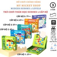 MIDEER SUDOKU - trò chơi toán học tư duy - cờ board games 2 trong 1 Cờ Thú - Cờ Toán cho bé từ 3 tuổi 4 cấp độ