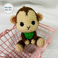 [MIE MIE] Móc khoá len khỉ con handmade 100% thời trang Hàn Quốc phù hợp với nhiều phong cách