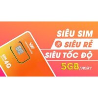 [Miễn Phí 1 Năm] Sim 4G Vietnamobile Data 5GB/Ngày - 150GB/Tháng. Hàng Độc Quyền VIETNAMOBILE - SIMTHE.VN