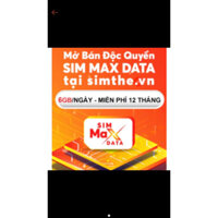 Miễn Phí 1 Năm] Sim 4G Vietnamobile Data 6GB/Ngày - 180GB/Tháng. Hàng Độc Quyền VIETNAMOBILE