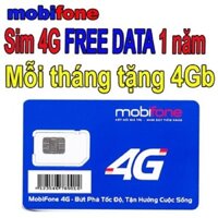 Miễn phí 12 tháng không nạp phí- Sim 4G mobi MDT250A tặng 4Gb mỗi tháng hết tốc độ cao hạ tốc độ thấp