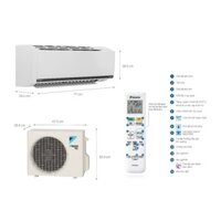 Miễn phí giao hàng [Daikin FTKB35XVMV] Máy lạnh Daikin Inverter 1.5 HP FTKB35XVMV NEW 2023 lắp đặt tại nhà