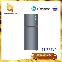 [Miễn phí giao lắp HN] Tủ lạnh Casper 238 lít RT-250VD - ngăn đá trên, bảo hành chính hãng, giá rẻ tại kho HN