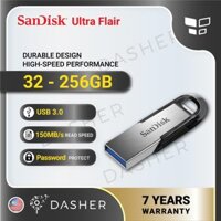 ♥Miễn Phí Gửi Bộ Chuyển Đổi + Đầu Đọc Thẻ USB SanDisk Pendrive Chính Hãng 100% 32GB/64GB/128GB/256GB Ultra Flair CZ73 150MB/USB 3.0 Flash Drive