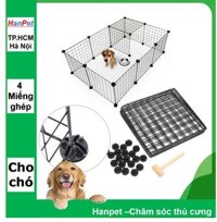 {Miễn phí HN+HP} từ 99k-(Combo 8 Mảnh lưới ghép 35x35cm kèm 16 chốt) Miếng ghép quây chó đa năng chuồng chó sơn tĩnh điện quây ghép lưới [bonus]