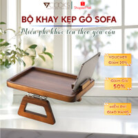 MIỄN PHÍ KHẮC TÊN Bộ khay kẹp sofa thương hiệu 7COOKS, sang trọng, tiện lợi, phù hợp mọi không gian phòng khách