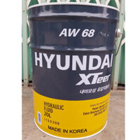 MIỄN PHÍ SHIP Dầu thủy lực trắng, nhớt 10 Hyundai Xteer AW 68 - xô 20 lít nhập khẩu Hàn Quốc