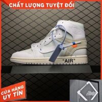 [MIỄN PHÍ SHIP] Giày thể thao AIR JORDAN 1 OFF WHITE Trắng WHITE Retro High Full GIẢM GIÁ 20%  . .. .