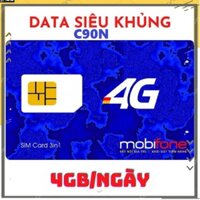 [Miễn phí tháng đầu] Sim 4G Mobifone Gói C90N khuyến mãi lớn nhất hiện nay Tặng 120GB/Tháng Gọi Nội Mạng Miễn Phí